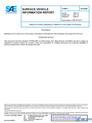 SAE J 1366 Series PDF