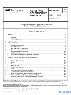 SAE ARP 4925 Series PDF