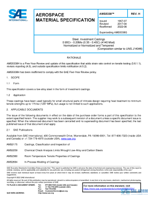 SAE AMS 5338 Series PDF