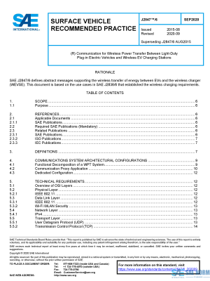 SAE J 2847/6 Series PDF
