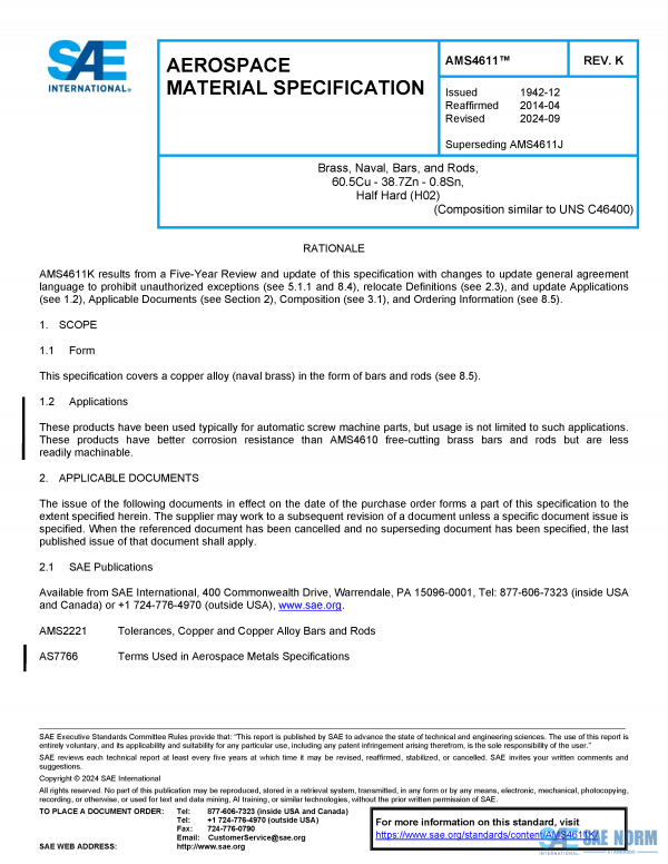 SAE AMS 4611 Series PDF