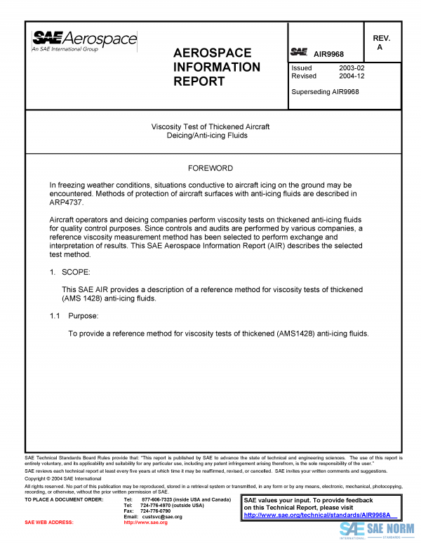 SAE AIR 9968 Series PDF