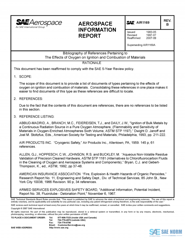 SAE AIR 1169 Series PDF