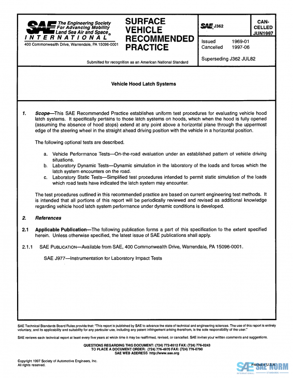 SAE J 362 Series PDF