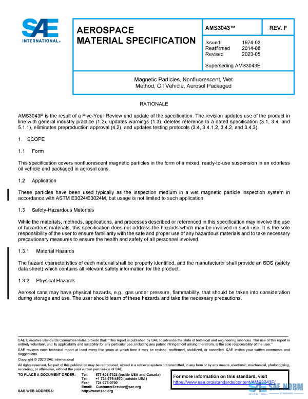 SAE AMS 3043 Series PDF