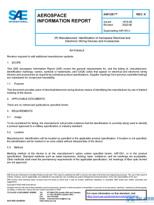 SAE AIR 1351 Series PDF