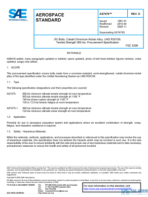 SAE AS 7475 Series PDF
