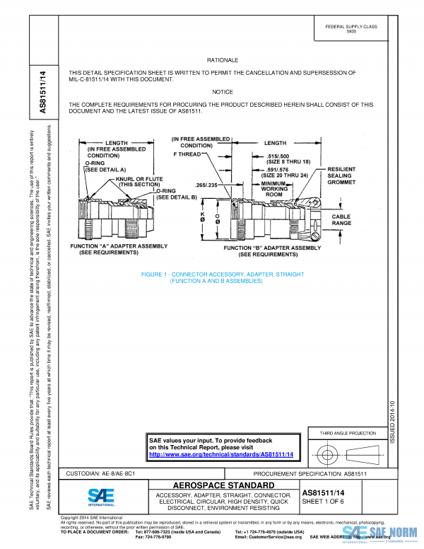 SAE AS 81511/14 Series PDF