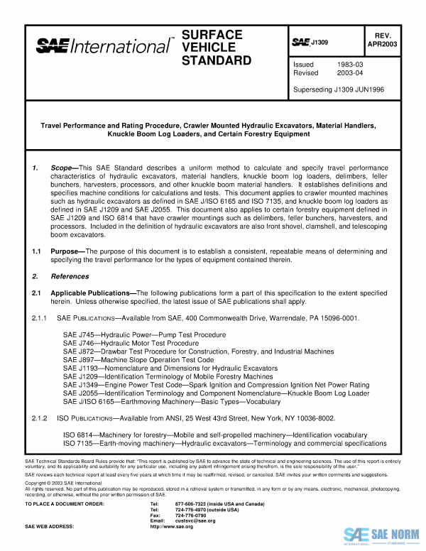 SAE J 1309 Series PDF