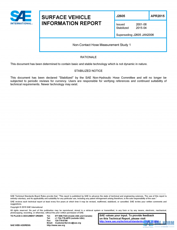 SAE J 2605 Series PDF