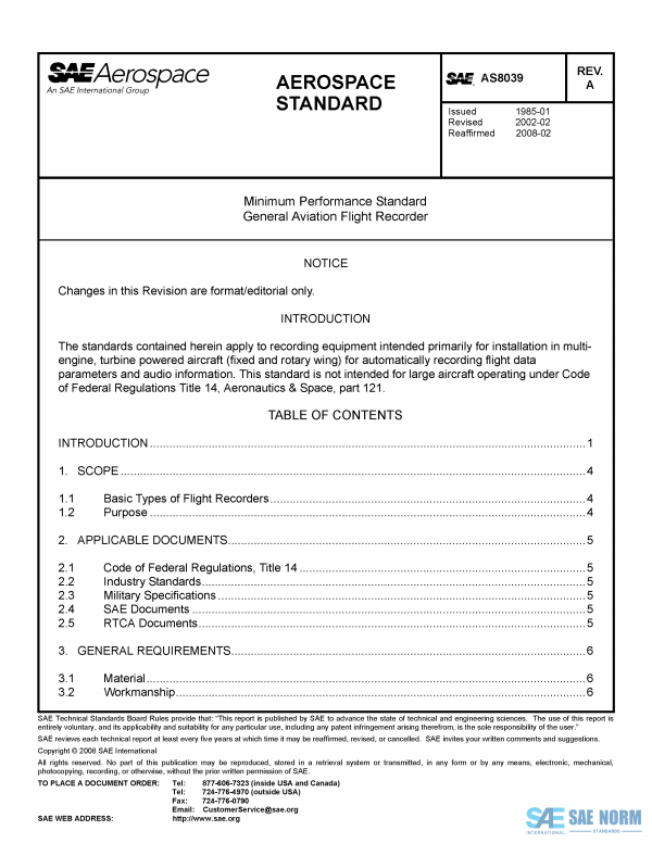 SAE AS 8039 Series PDF