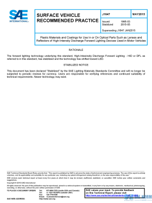 SAE J 1647 Series PDF