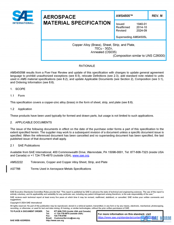 SAE AMS 4505 Series PDF