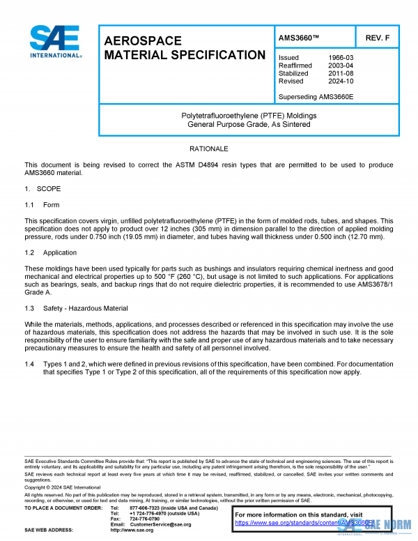 SAE AMS 3660 Series PDF