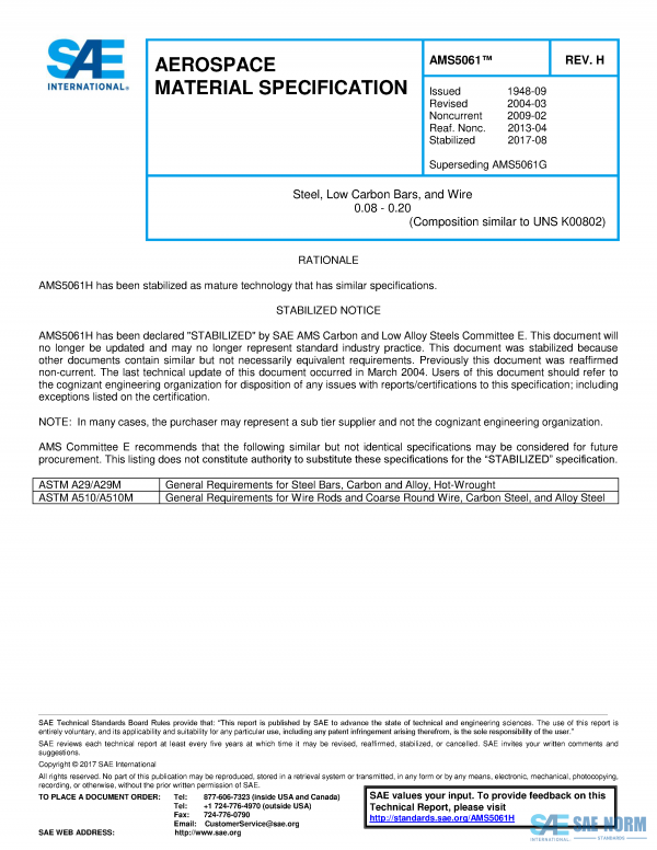 SAE AMS 5061 Series PDF