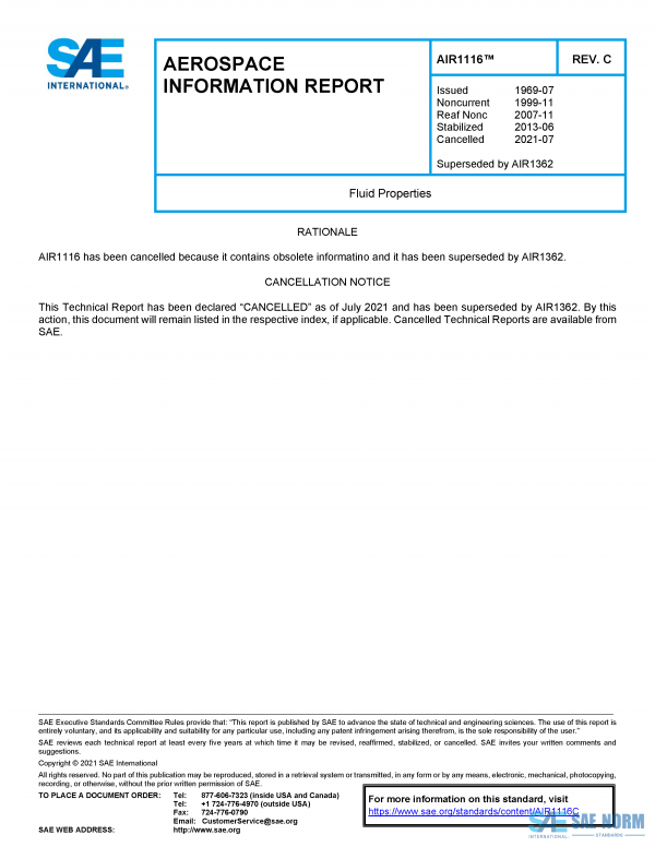 SAE AIR 1116 Series PDF