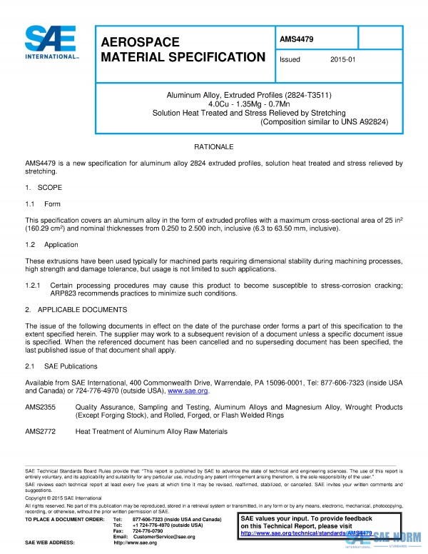 SAE AMS 4479 Series PDF