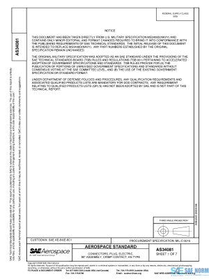 SAE AS 34081 Series PDF