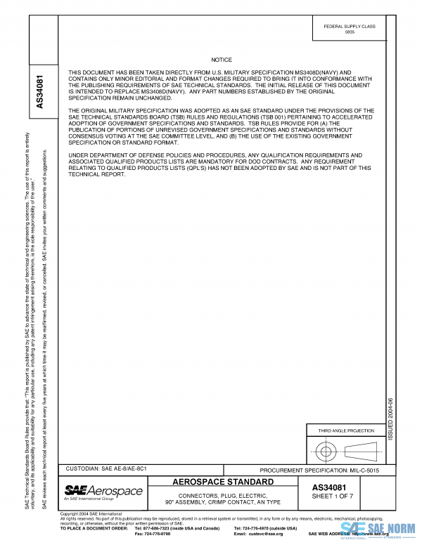 SAE AS 34081 Series PDF