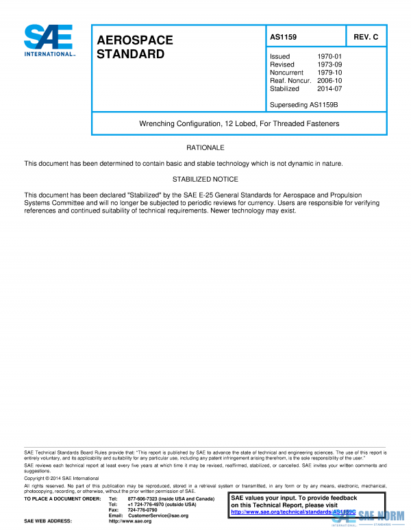 SAE AS 1159 Series PDF