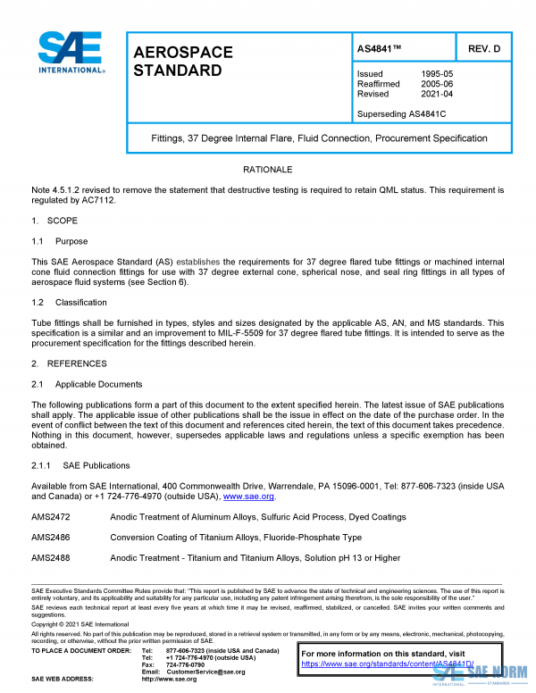 SAE AS 4841 Series PDF