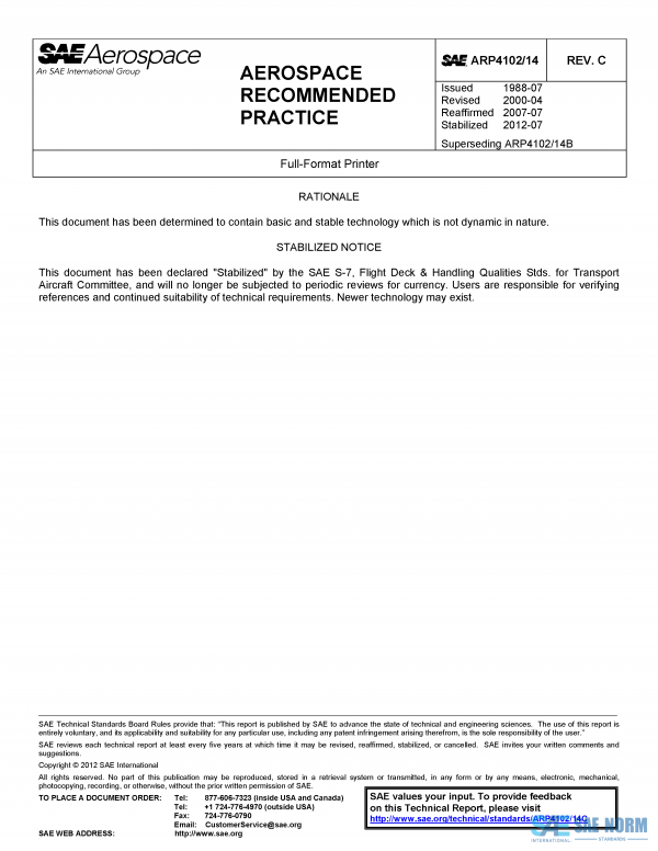 SAE ARP 4102/14 Series PDF