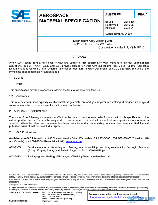 SAE AMS 4399 Series PDF