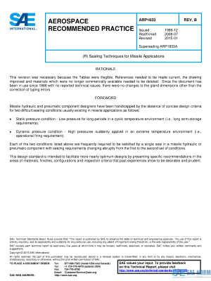SAE ARP 1833 Series PDF