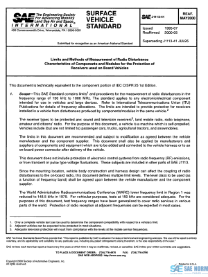 SAE J 1113/41 Series PDF