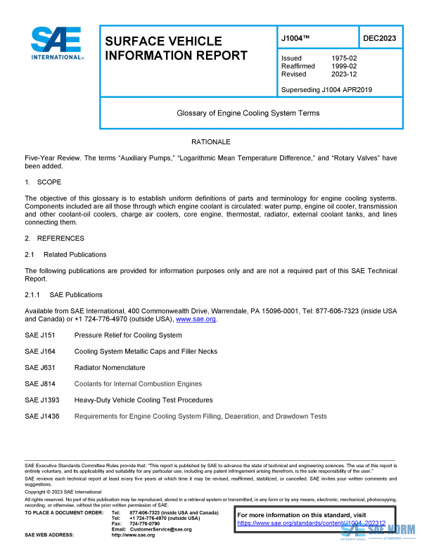 SAE J 1004 Series PDF