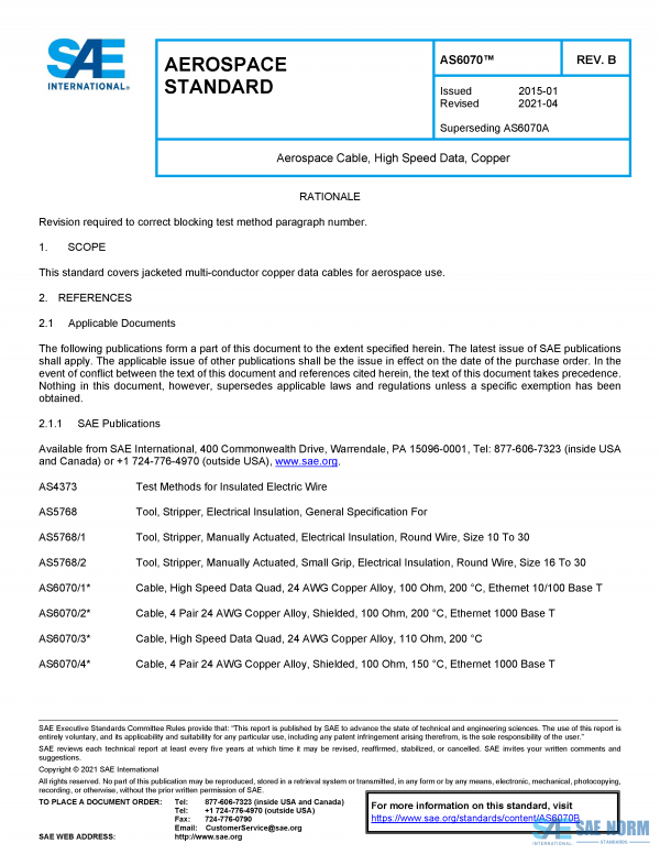 SAE AS 6070 Series PDF
