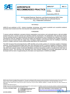 SAE ARP 6178 Series PDF