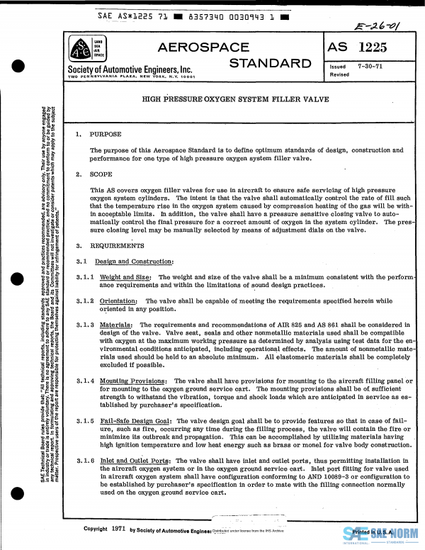 SAE AS 1225 Series PDF