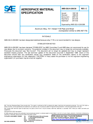 SAE AMSQQA 250/28 Series PDF