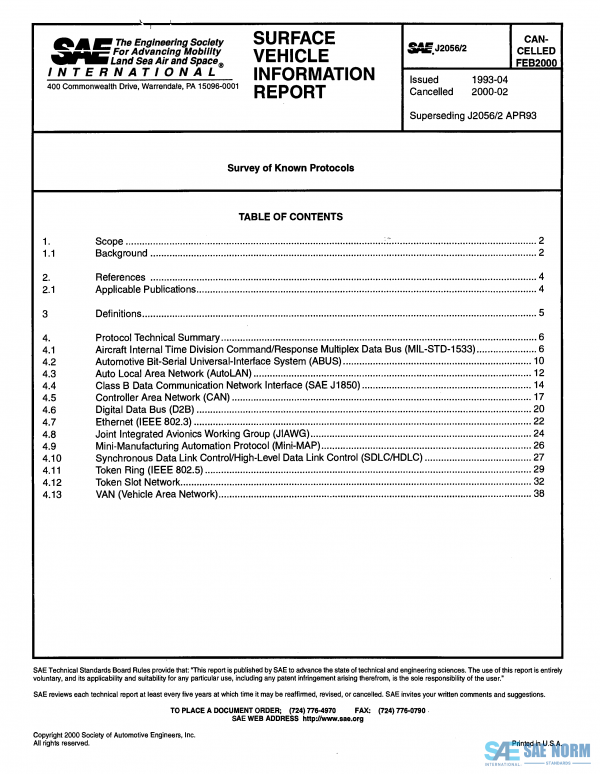 SAE J 2056/2 Series PDF