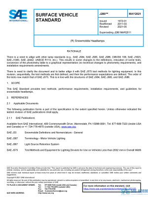 SAE J 280 Series PDF