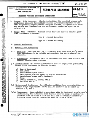 SAE AS 411 Series PDF
