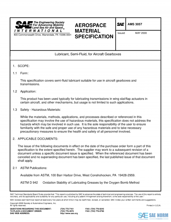 SAE AMS 3057 Series PDF