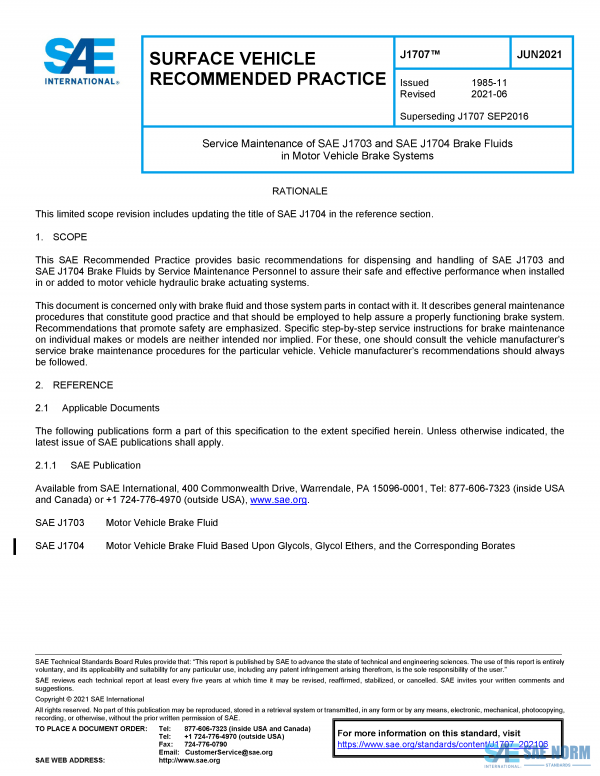 SAE J 1707 Series PDF