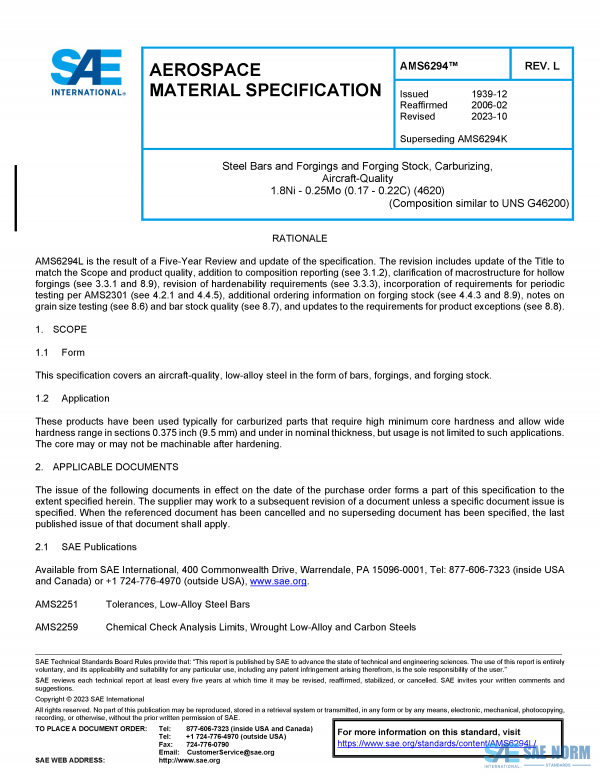 SAE AMS 6294 Series PDF