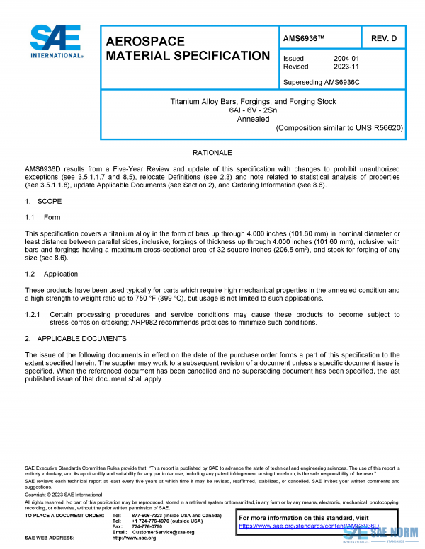 SAE AMS 6936 Series PDF