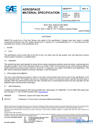 SAE AMS 4773 Series PDF