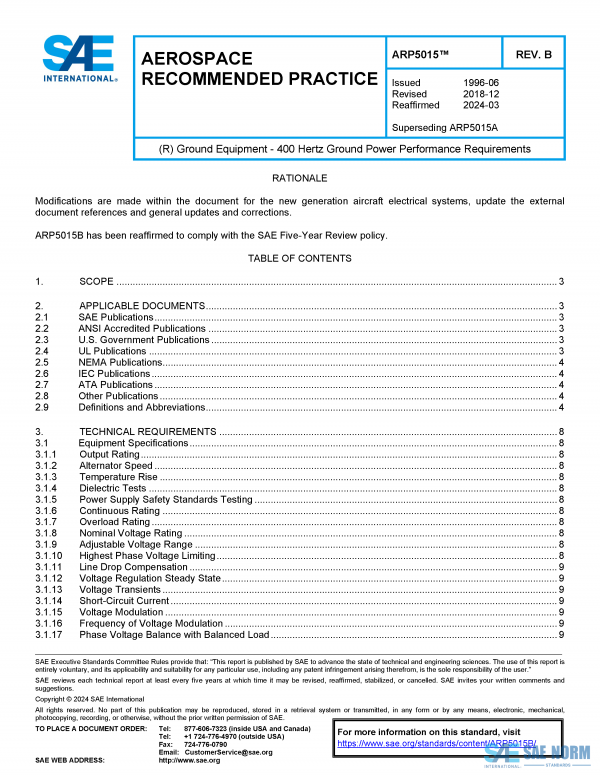 SAE ARP 5015 Series PDF