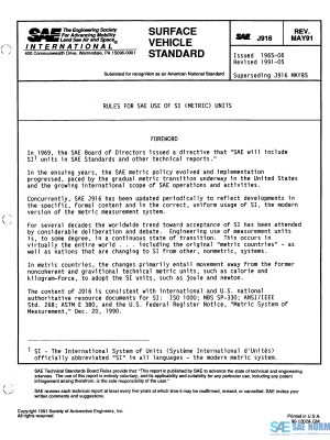 SAE J 916 Series PDF