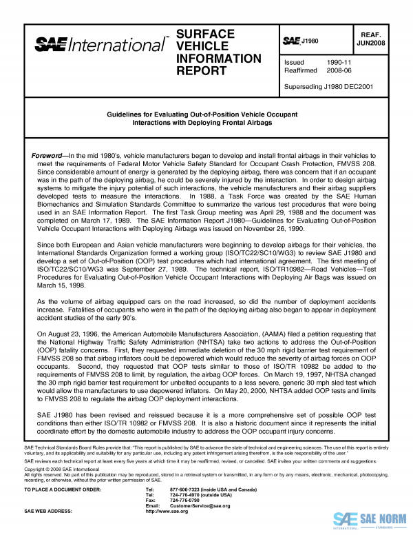 SAE J 1980 Series PDF