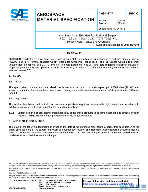 SAE AMS 4317 Series PDF