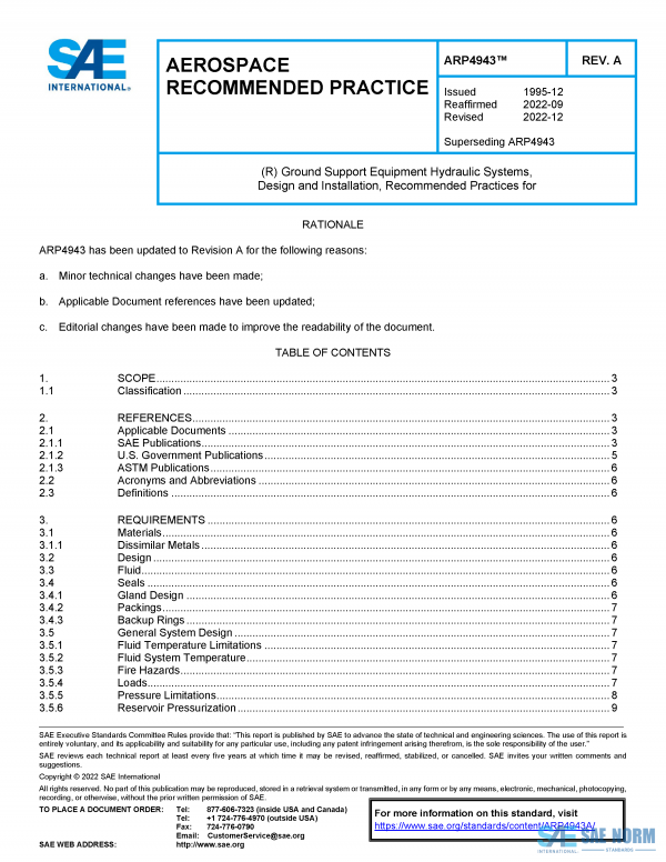 SAE ARP 4943 Series PDF