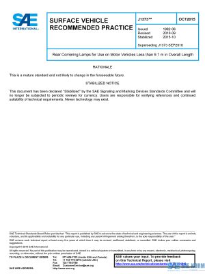SAE J 1373 Series PDF
