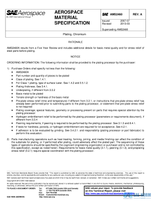 SAE AMS 2460 Series PDF