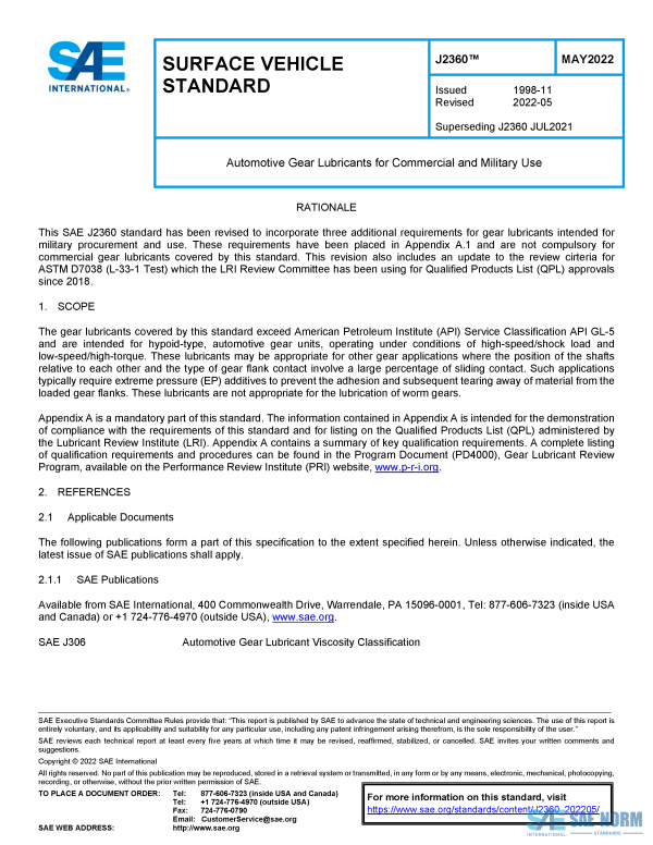 SAE J 2360 Series PDF